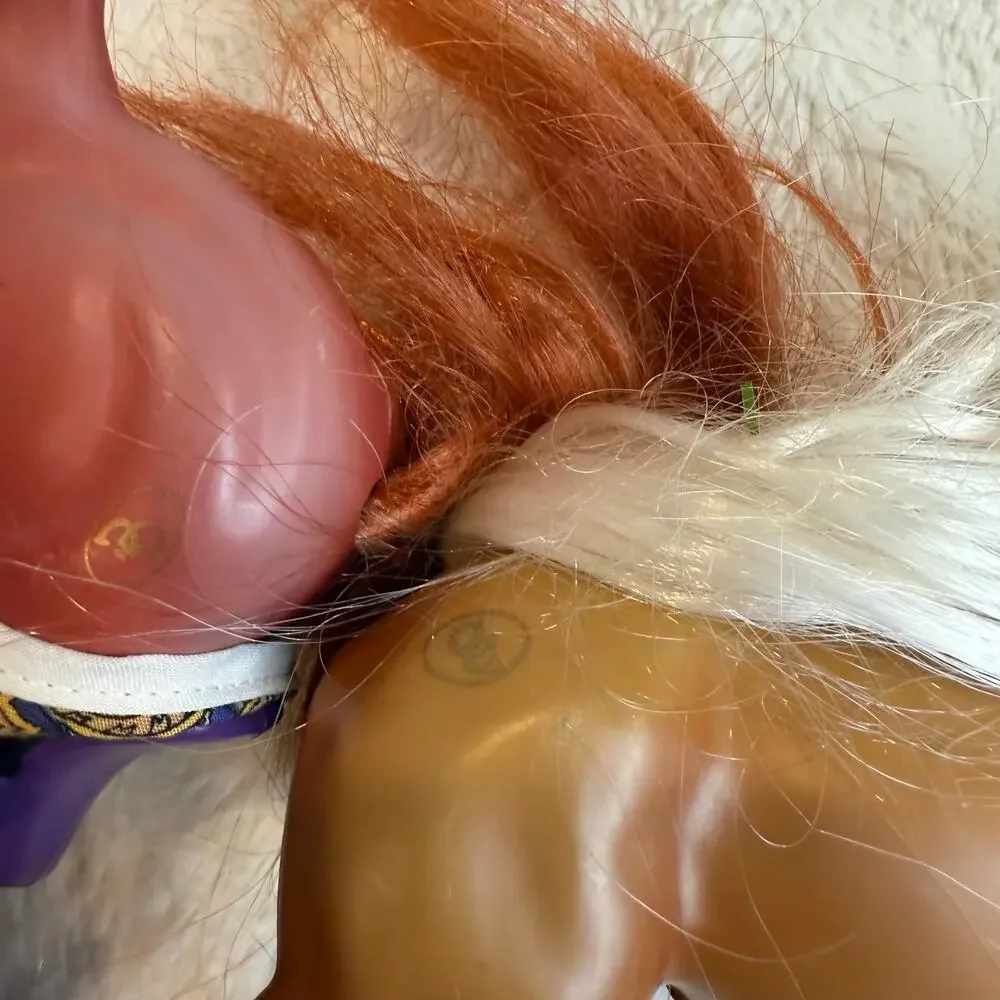 Vintage Lot of 2 GC Grand Champion Horses Empire Bridle Purple Saddle